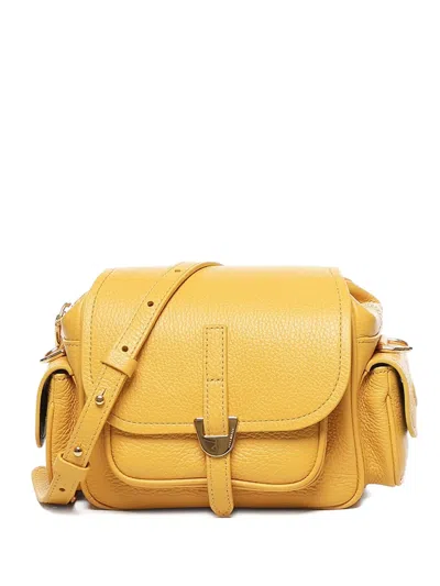 Coccinelle Campus Shoulder Bag In Yellow