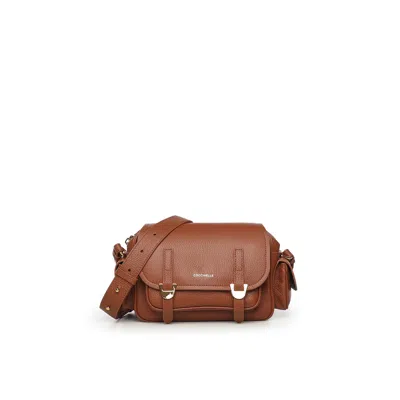 Coccinelle Campus Small Shoulder Bag In Brown