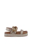 Shop Coccinelle Carmy Sandals In Leather And Fabric