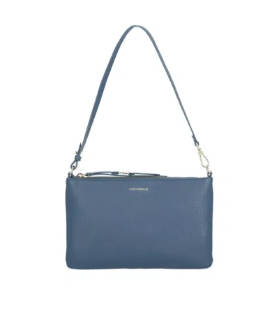 Coccinelle C-easy Mini Shoulder Bag In Blue