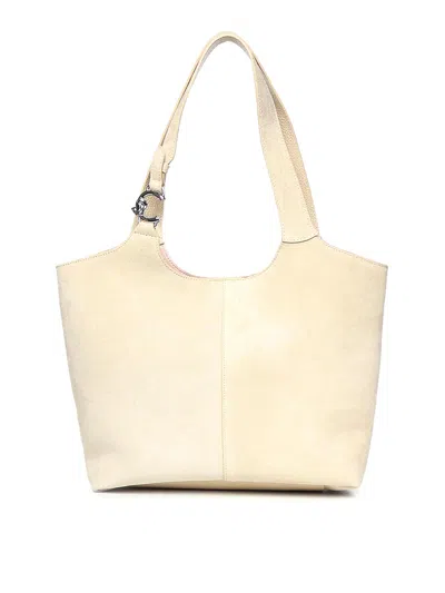 Coccinelle C-easy Suede Mini Bag In Pink