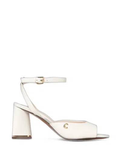 Coccinelle C-everyday Ankle-strap Sandals In White