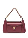 Coccinelle Chain-strap Flap Satchel In Red