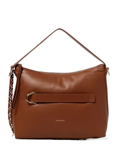 Coccinelle Chain-strap Shoulder Bag In Brown