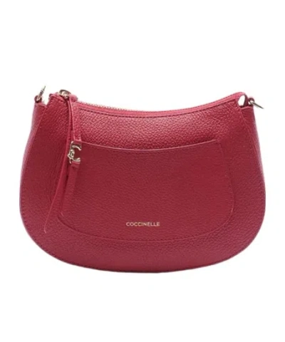 Coccinelle Chain-detail Shoulder Bag In Burgundy