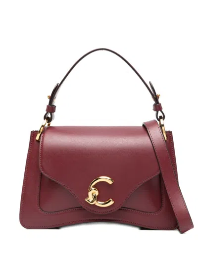 COCCINELLE CHERRY LEATHER SATCHEL