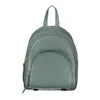 COCCINELLE CHIC GREEN LEATHER BACKPACK WITH ADJUSTABLE STRAPS