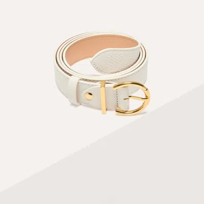 Coccinelle Cintura In Pelle Con Grana Beth In Gold