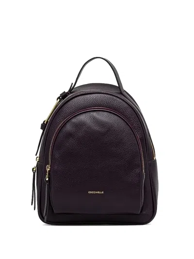 Coccinelle Circular Zip-fastening Backpack In Black