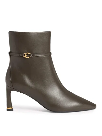 Coccinelle C-look Leather Ankle Boots In Brown