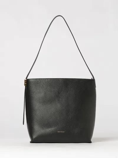 Coccinelle Shoulder Bag Woman Color Green In Black