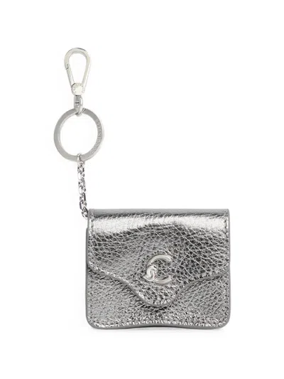 Coccinelle C-me Logo-plaque Airpods Case In Metallic
