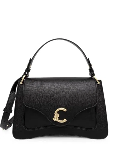 Coccinelle C-me Logo-plaque Pebbled-leather Shoulder Bag