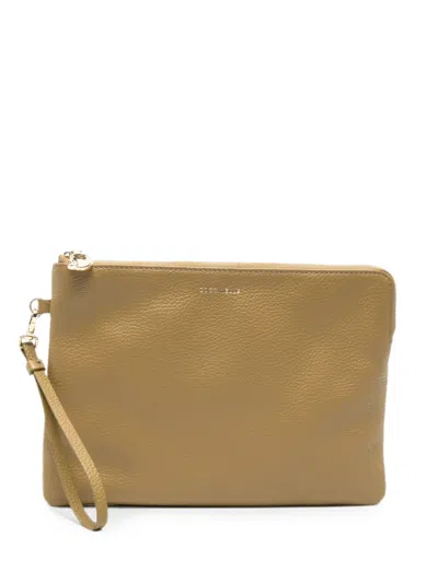 Coccinelle C-me Softy Clutch Bag In Green