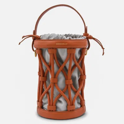 Coccinelle Crab Leather Koi Satchel