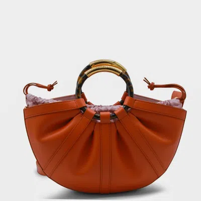Coccinelle Crab Leather Top Handle Bag