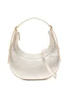 Coccinelle Crescent Metallic Leather Bag In Gold