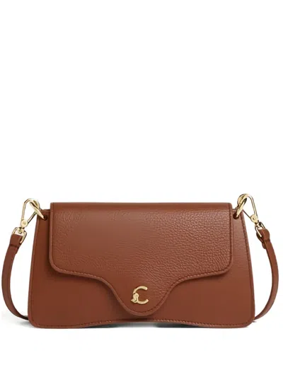 Coccinelle Curved-flap Shoulder Bag In Red