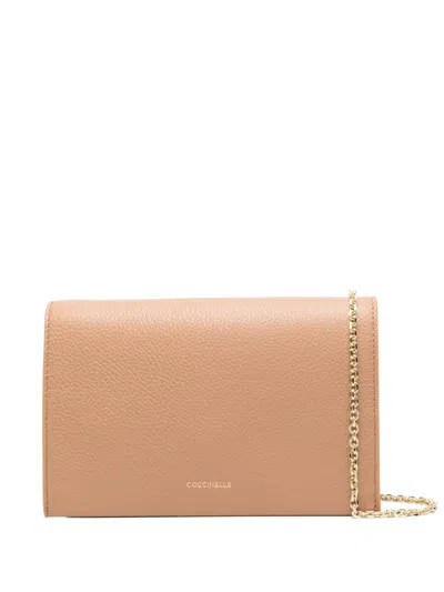 Coccinelle Dandy 2 Clutch Bag In Neutrals