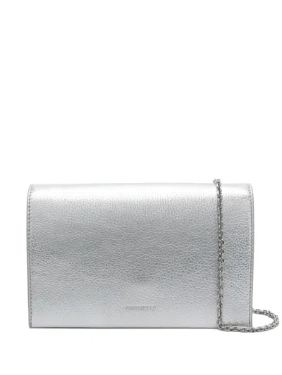 Coccinelle Dandy Clutch Bag In Silver