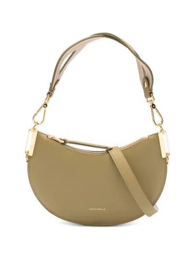 Coccinelle Detachable-strap Leather Tote Bag In Green