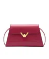 Coccinelle Dew Medium Shoulder Bag In Red