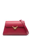 Coccinelle Dew Medium Shoulder Bag In Red