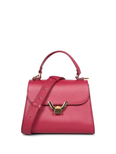 Coccinelle Dew Top Handle Bag In Bordeaux