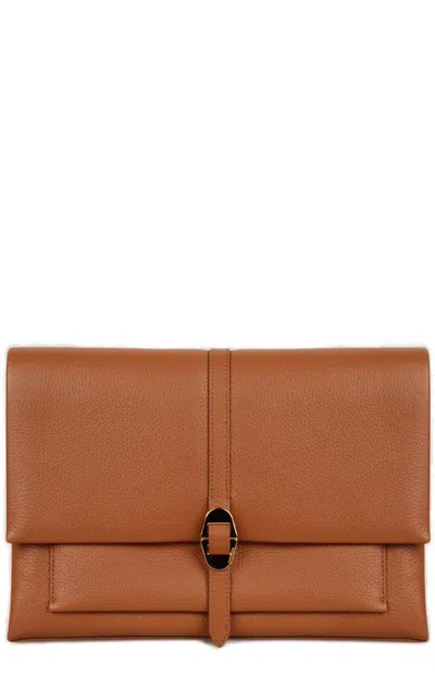 Coccinelle Dorian Shoulder Bag In Brown