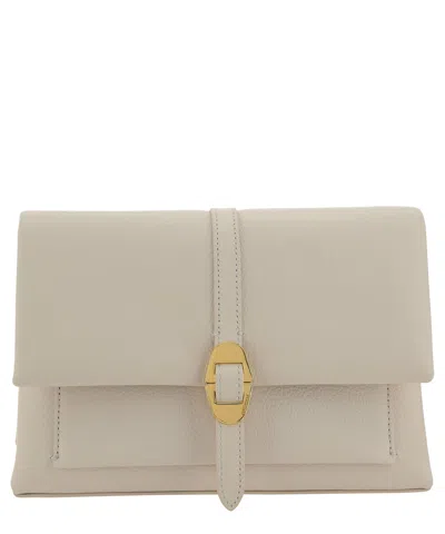 Coccinelle Dorian Shoulder Bag In Beige