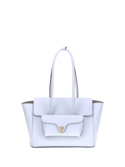 Coccinelle Double Bit Shoulder Bag In White