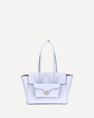 Coccinelle Double Bit Shoulder Bag In White