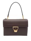 Coccinelle Double-compartment Top-handle Cross Body Bag In Brown