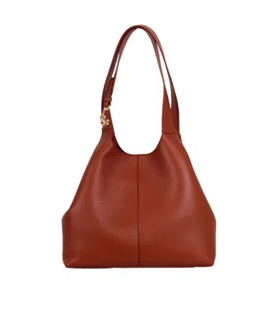 Coccinelle Double Handle Shoulder Bag In Brown