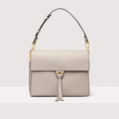 Coccinelle Double Leather Shoulder Bag Louise In Powd.pi/powd.pi
