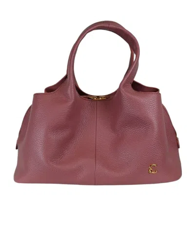 Coccinelle Double-handled Shoulder Bag In Burgundy