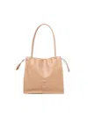 Coccinelle Logo Embossed Drawstring Tote Bag