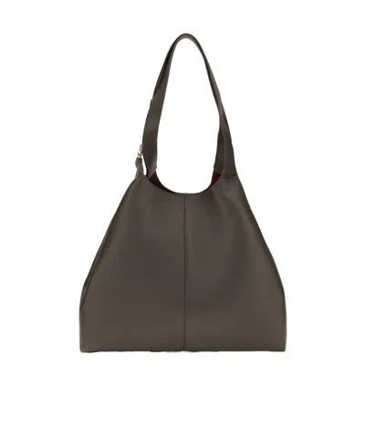 Coccinelle Dual-handle Shoulder Bag In Brown