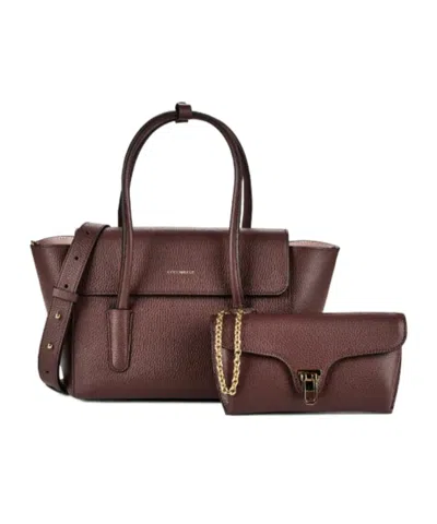 Coccinelle Dual-handle Shoulder Bag In Brown