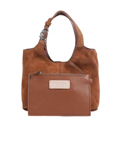 Coccinelle Dual-handle Shoulder Bag In Brown