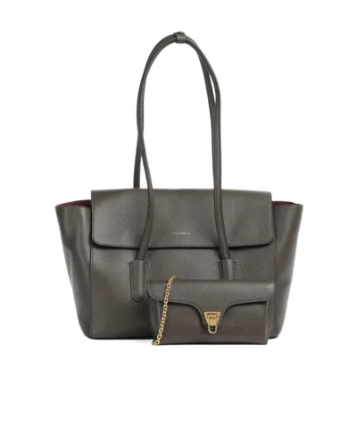 Coccinelle Dual-handle Shoulder Bag In Yellow