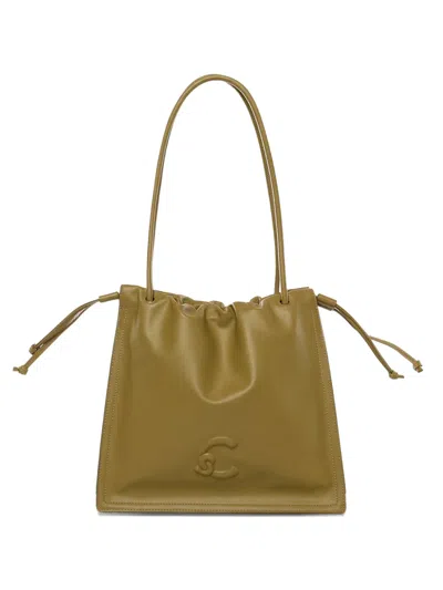 Coccinelle Dulse Drawstring Tote Bag In Green
