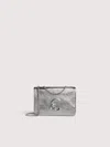 Coccinelle Smooth Leather Mini Bag In Gray