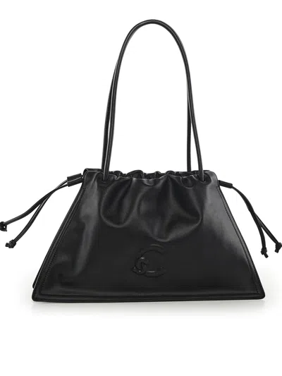 Coccinelle Dulse Medium Leather Bag In Black