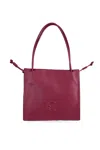 Coccinelle Dulse Medium Leather Bag In Red