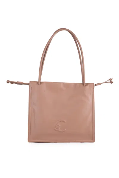 Coccinelle Dulse Medium Leather Bag In Skin
