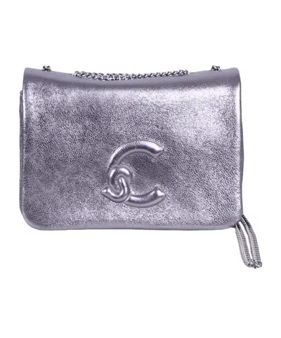 Coccinelle Dulse Mini Shoulder Bag In Gray