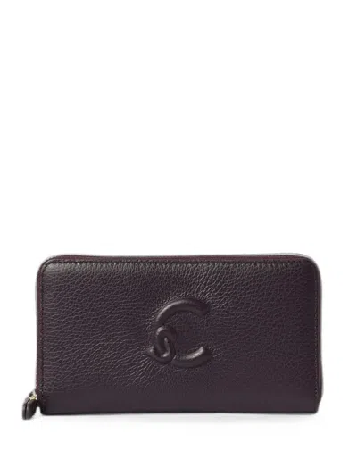 Coccinelle Dulse Soft Pebbled Leather Wallet In Black