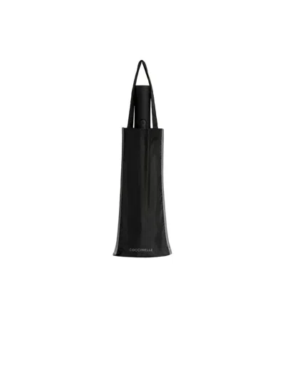 Coccinelle E7 Nylon Waterproof Umbrella In Black