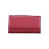 Coccinelle Metallic Soft Wallet In Red